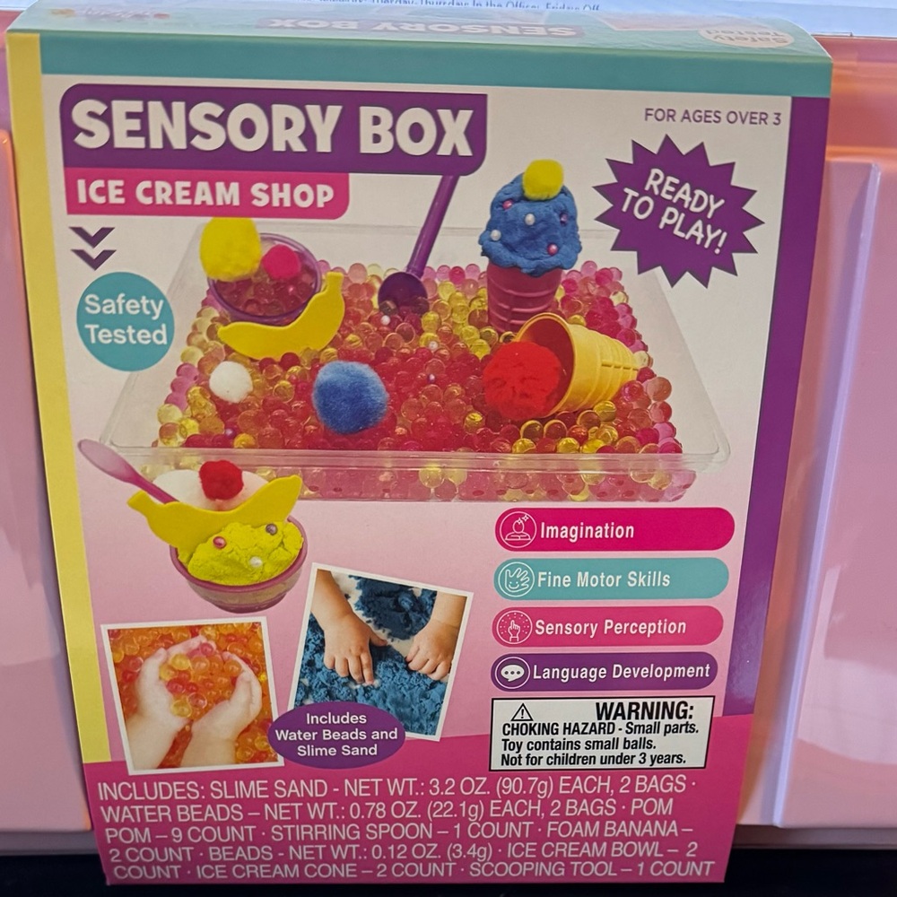 Sensory Box Ice Cream Shop Toy (Set of 4)